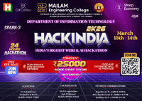 HackIndia 2026 Hackathon Poster
